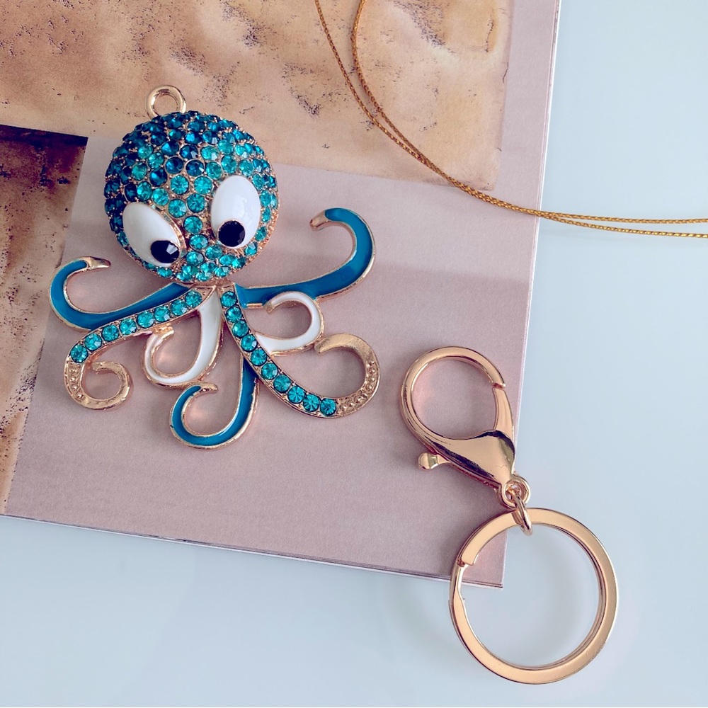 Octopus keychain ornament
